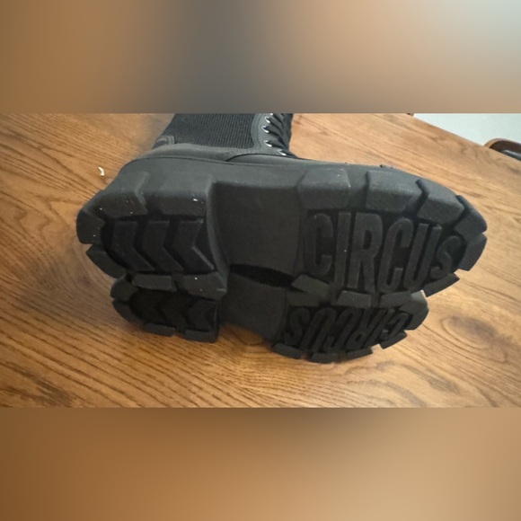 NWT Sam Edelman leather Combat Lace-Up Knee-High Boots - Picture 7 of 7